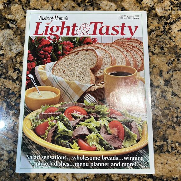 Taste of Homes Light And Tasty Cooking Recipe Magazines 2003 Back Issue Set Of 6 - Picture 8 of 13